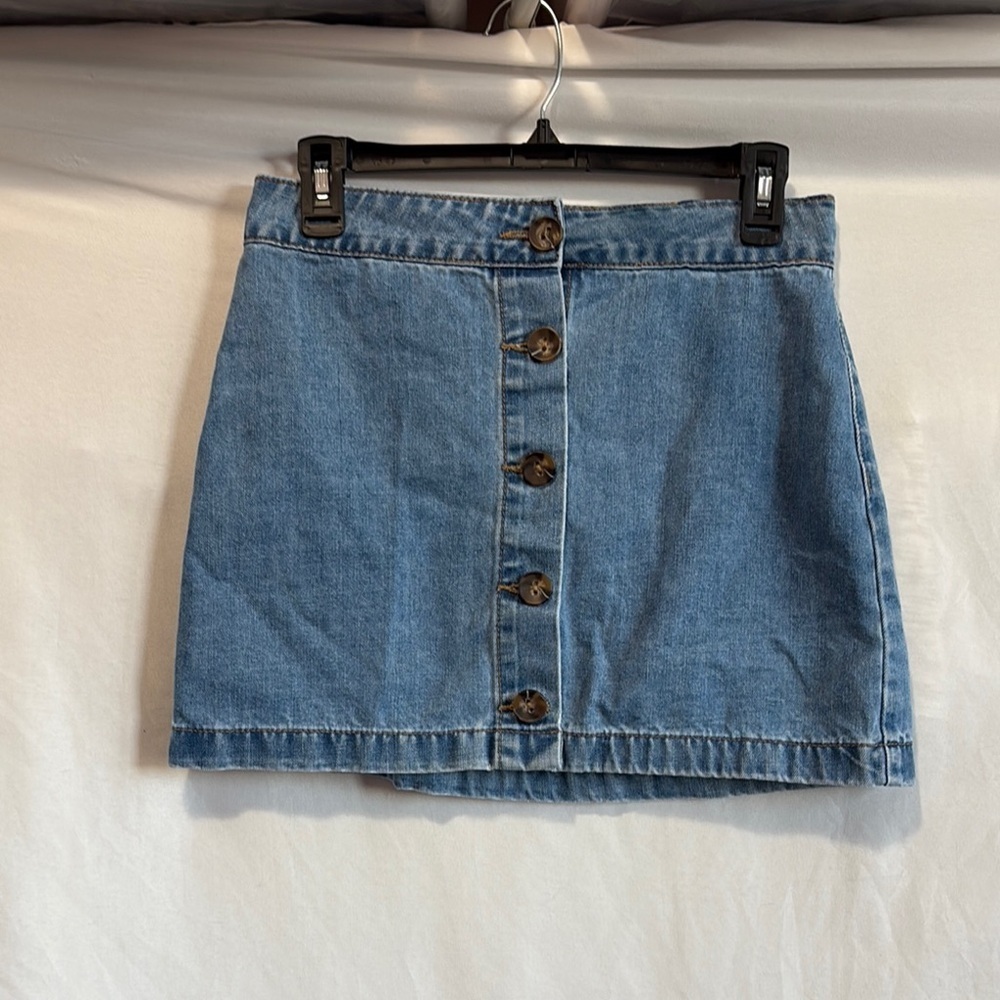 Forever 21 Blue Mini Skirt Work